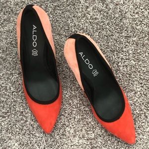 Aldo heels orange and peach 🍑 color